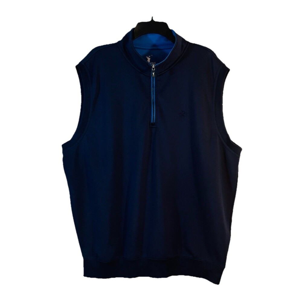 Fairway & Greene F&G Tech Vest Mens 2XL 1/4 Zip Navy Blue